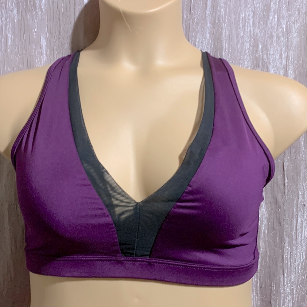 Victoria's Secret Purple and Black Sports Bra